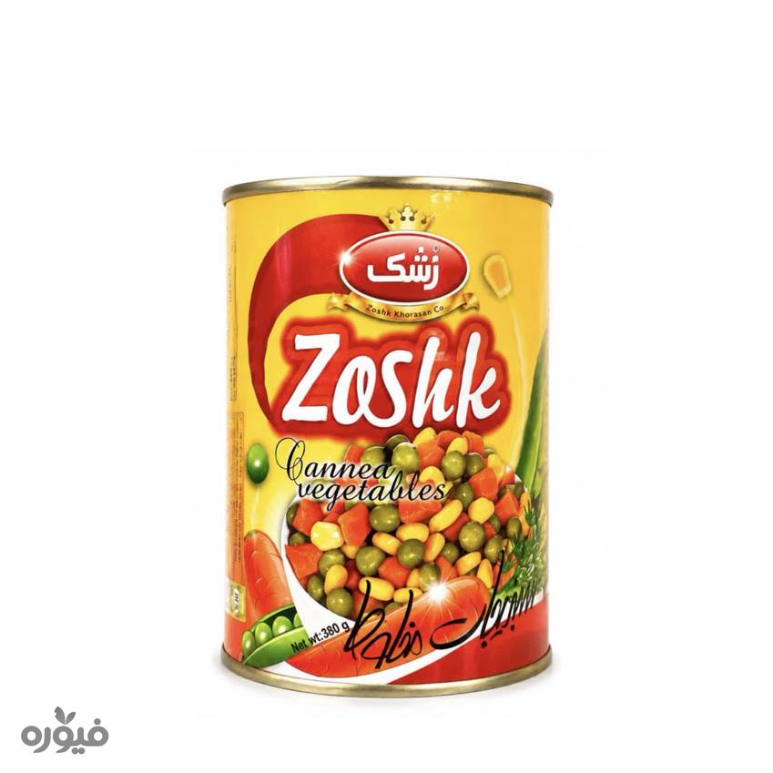 کنسرو سبزیجات 380گرمی زشک
