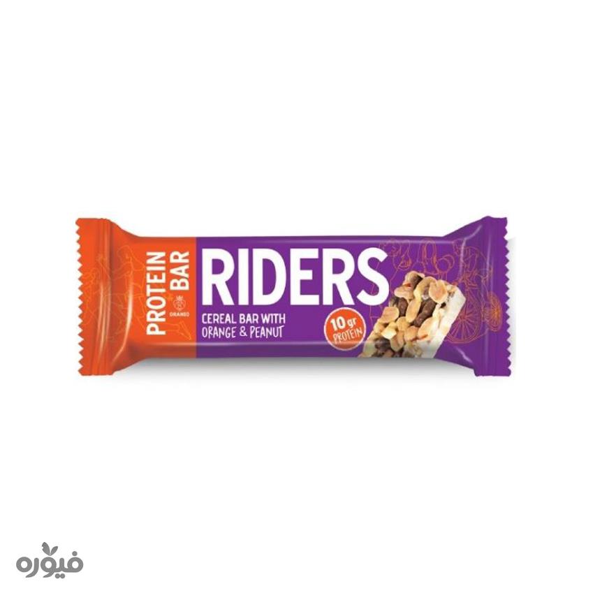 پروتئین بار بادام زمینی و پرتقال 40 گرمی Riders