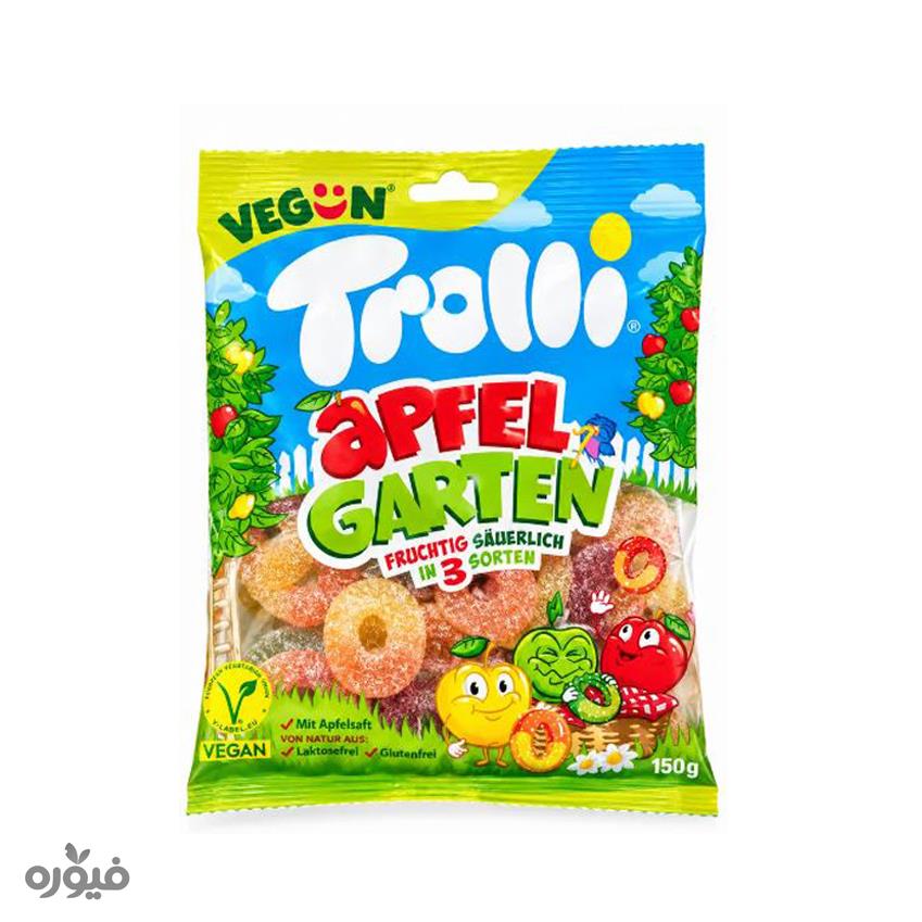 پاستیل شکری سیب وگان 150 گرمی Trolli