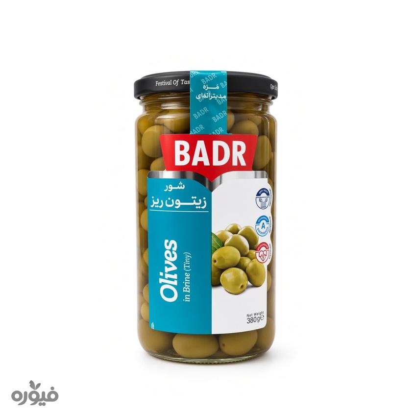 زیتون شور ریز  با هسته 380 گرمی بدر