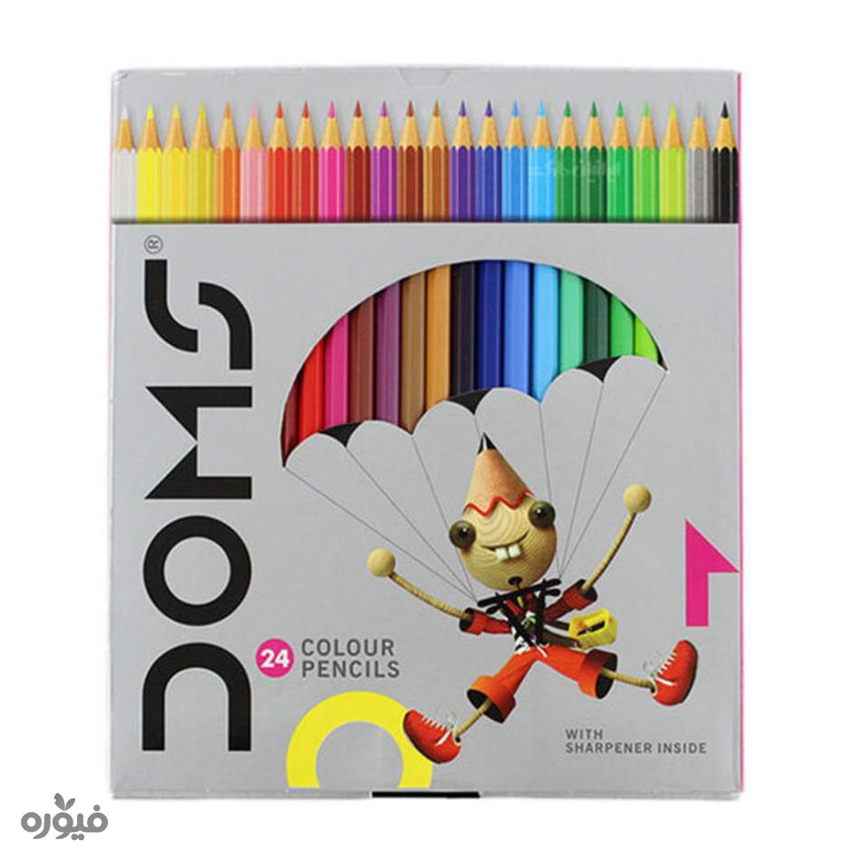 مداد رنگی 24 رنگ doms