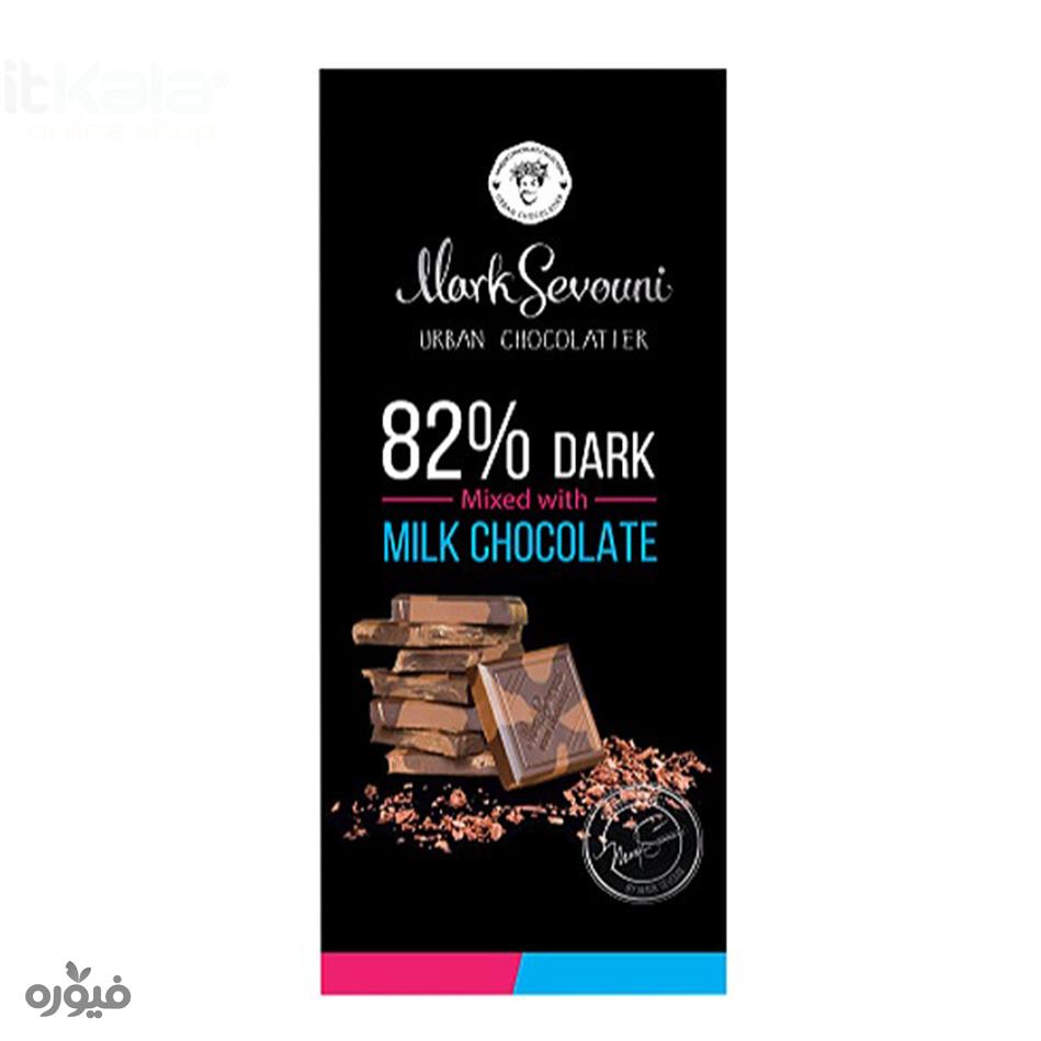 تابلت میکس شکلات تلخ 82% و شکلات شیری 90 گرمی مارک سوونی