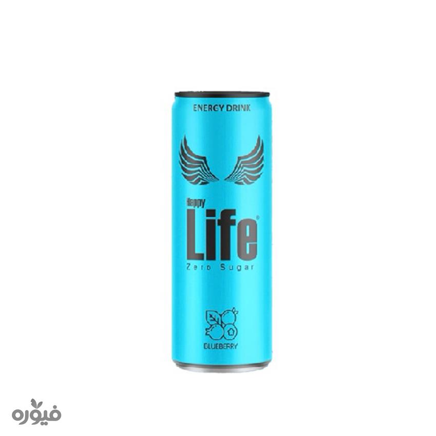 نوشیدنی انرژی زا آبی بلوبری 250ml لایف