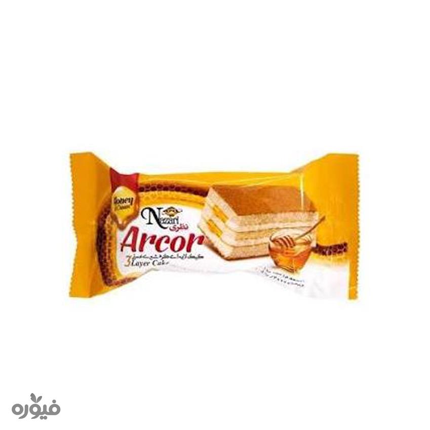 کیک لایه ای آرکور عسلی 60 گرمی نظری
