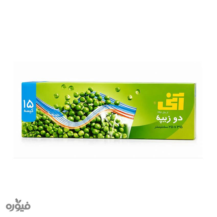 کیسه 25*35 دو زیپ 15عددی آنی