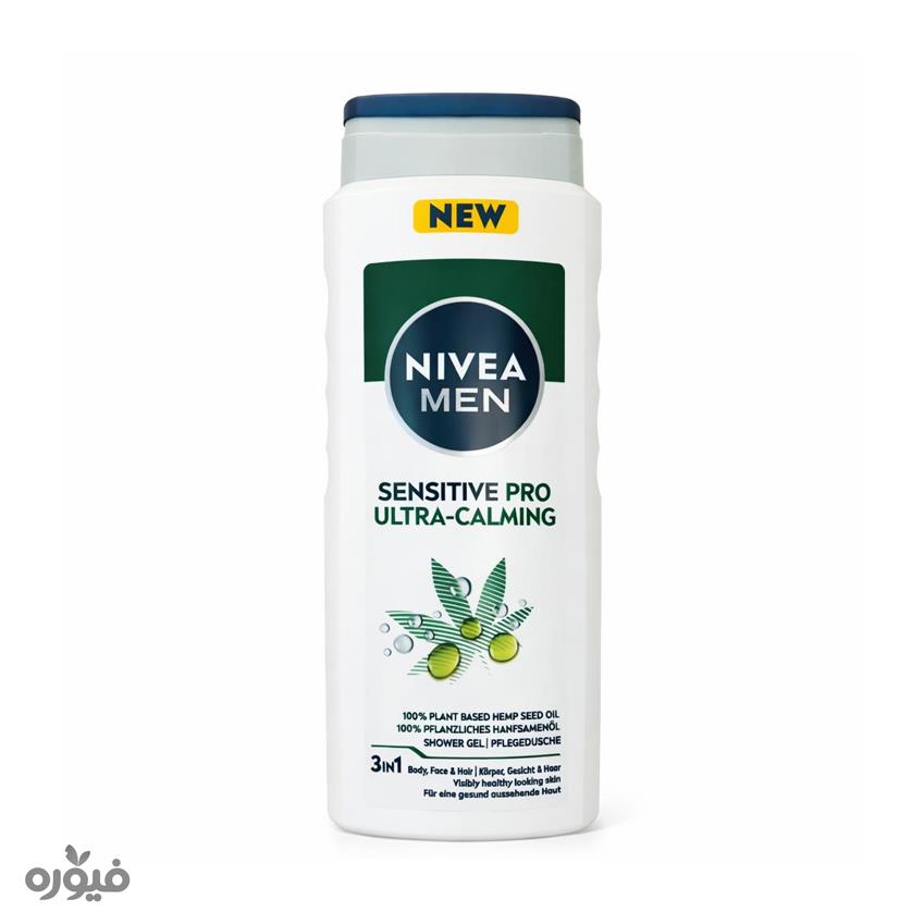 شامپو سر و بدن پوست حساس اقایان با رایحه شیر 500ml نیوا