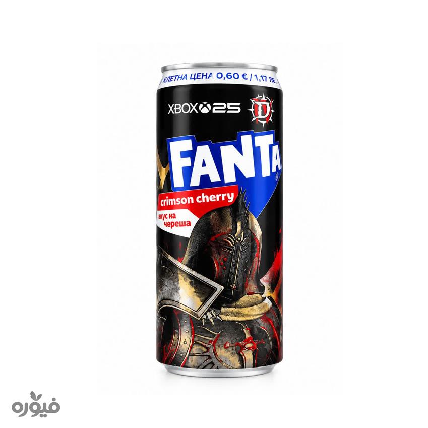 نوشابه گازدار با طعم سیب و گیلاس مدل ایکس باکس 250ml فانتا