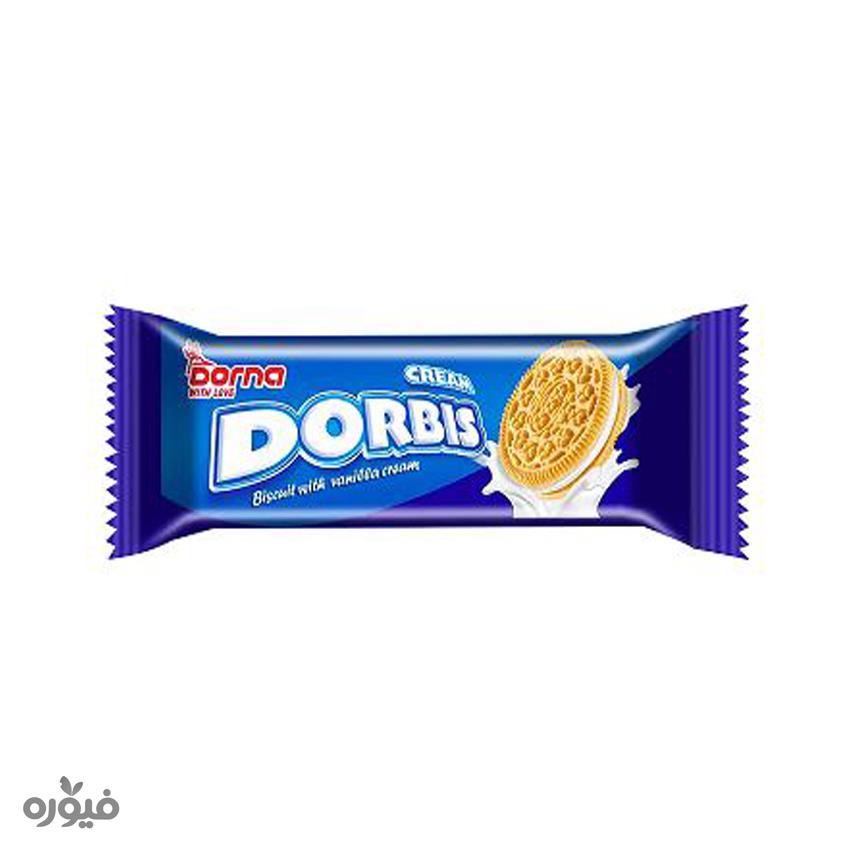 بیسکویت ساده با کرم وانیل 40گرمی دربیس