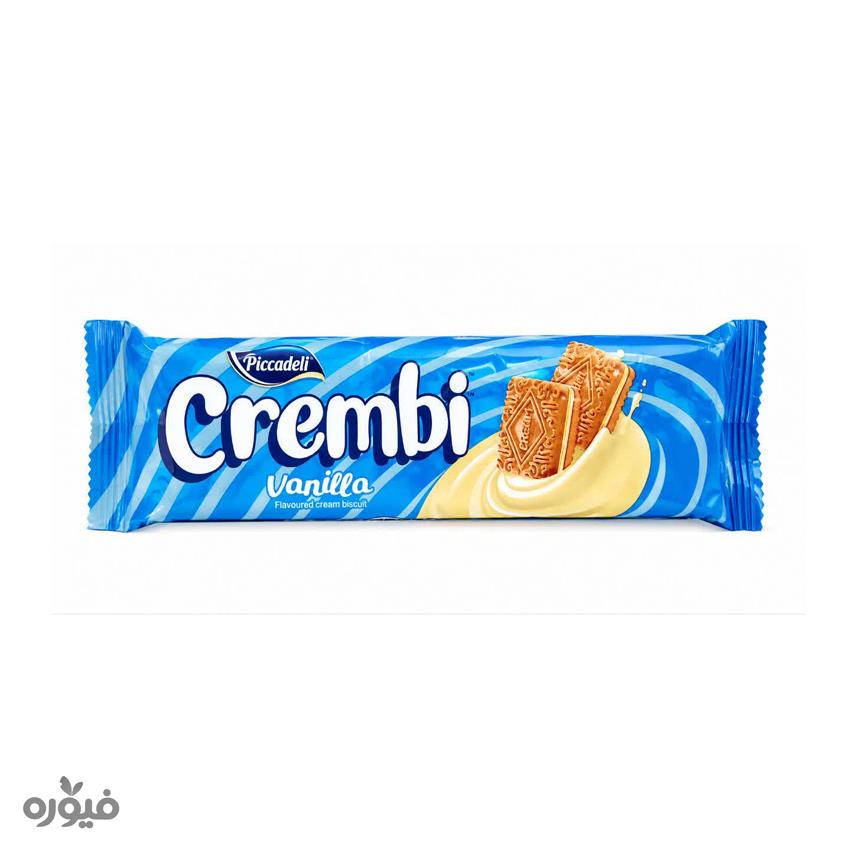 بیسکوییت کرمدار وانیلی 84 گرمی crembi