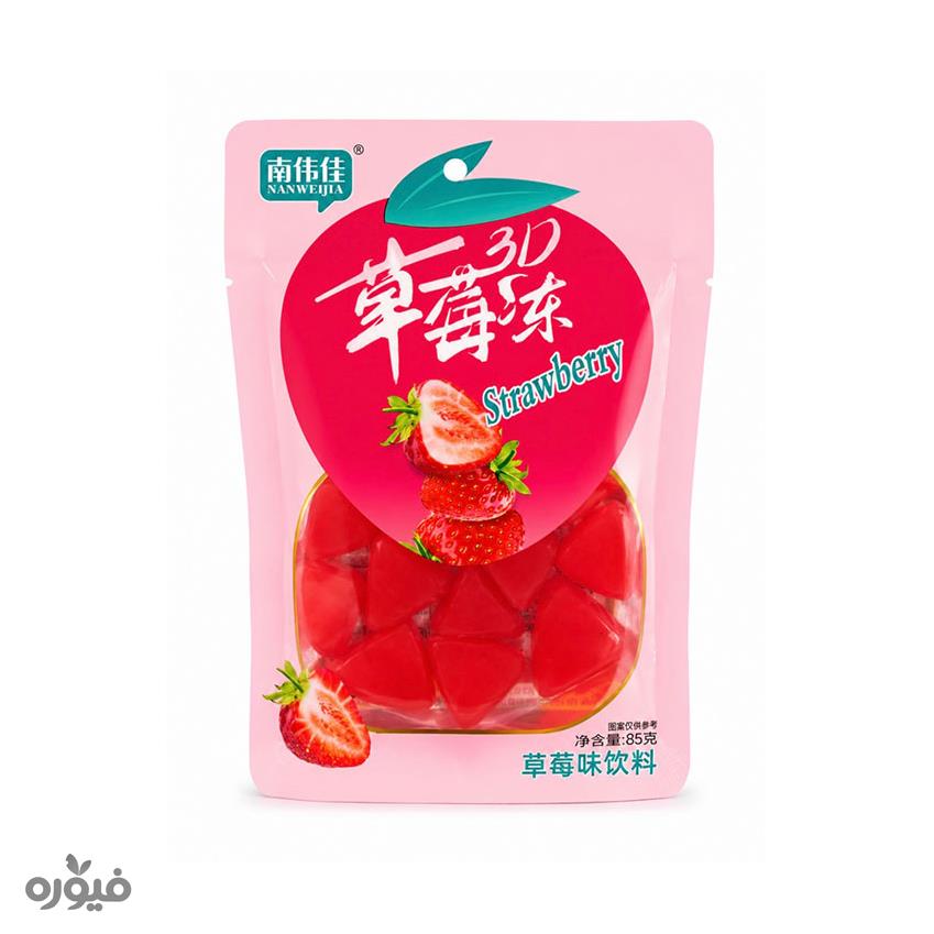پاستیل خیس توت فرنگی 85 گرمی Nan Weijia