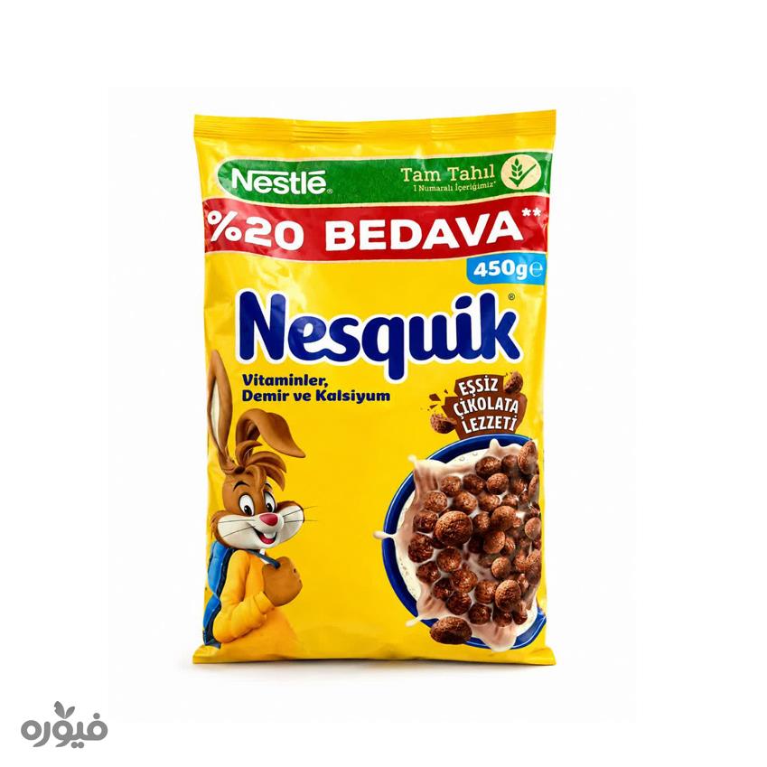 نسکوییک کورن فلکس توپی کاکائویی450 گرم نستله