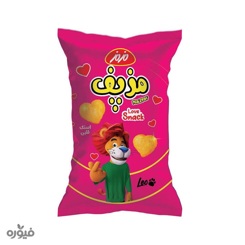 مزپف اسنک قلبی پنیری 55 گرمی مزمز