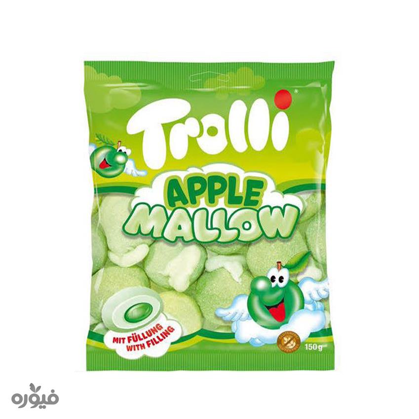 مارشمالو مغزدار با طعم سیب 150 گرمی trolli