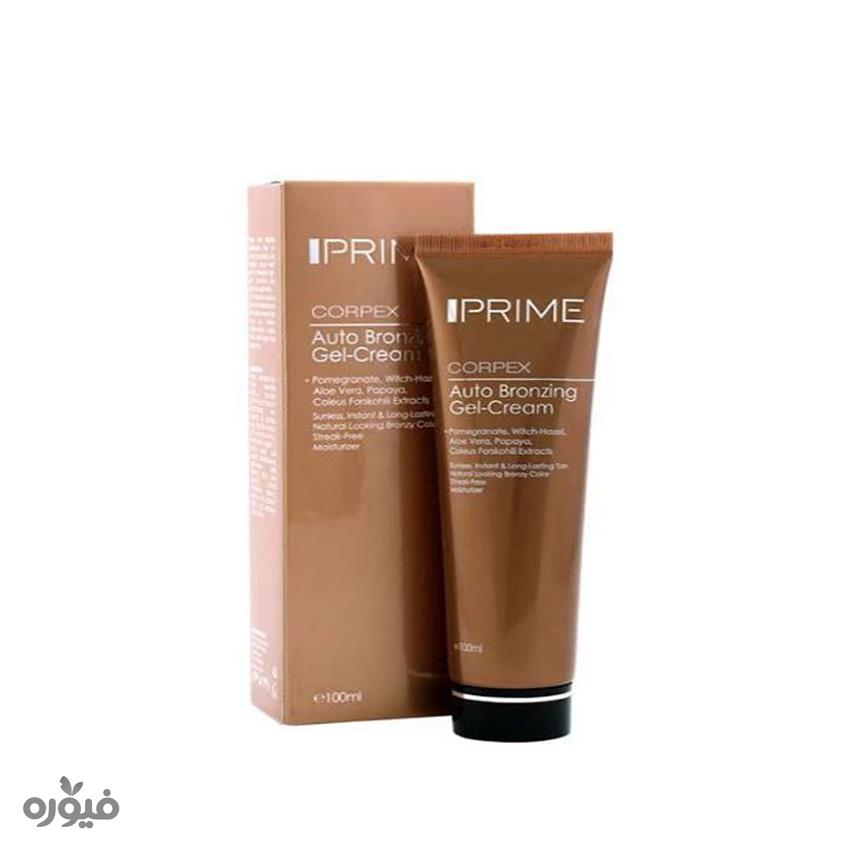 ژل کرم برنزکننده مناسب انواع پوست صورت و بدن 100ml پرایم