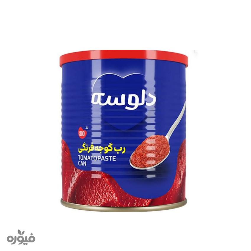 رب گوجه قوطی 800گرمی دلوسه