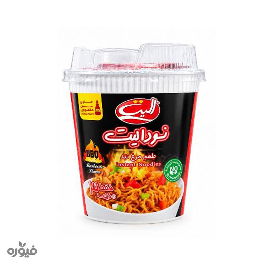 نودل لیوانی با طعم باربیکیو حاوی سس مخصوص65گرمی الیت