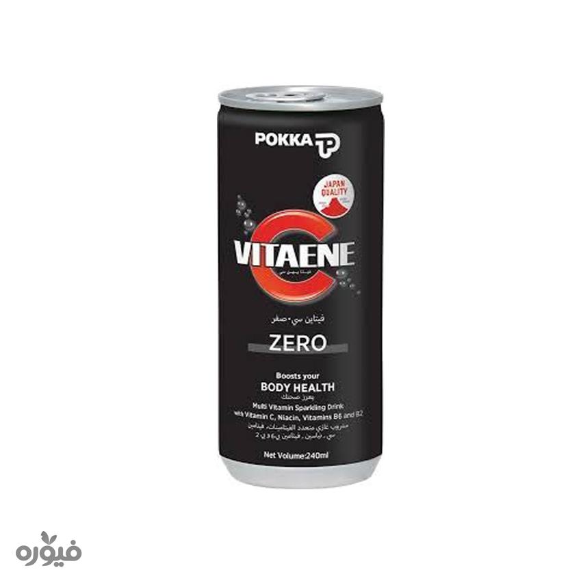 نوشیدنی ویتامین سی زیرو قوطی 240ml پوکا