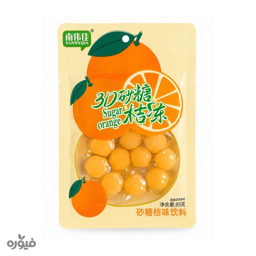 پاستیل خیس پرتقالی 85 گرمی Nan Weijia