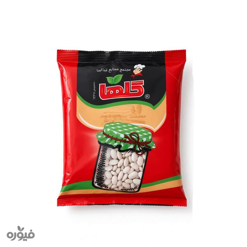 لوبیا سفید سلفونی 400 گرمی گلها