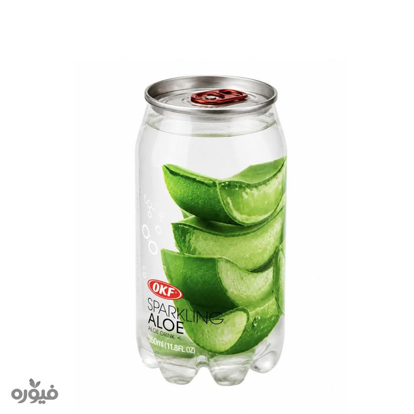 نوشیدنی آب گازدار باطعم آلوئه ورا okf 350ml