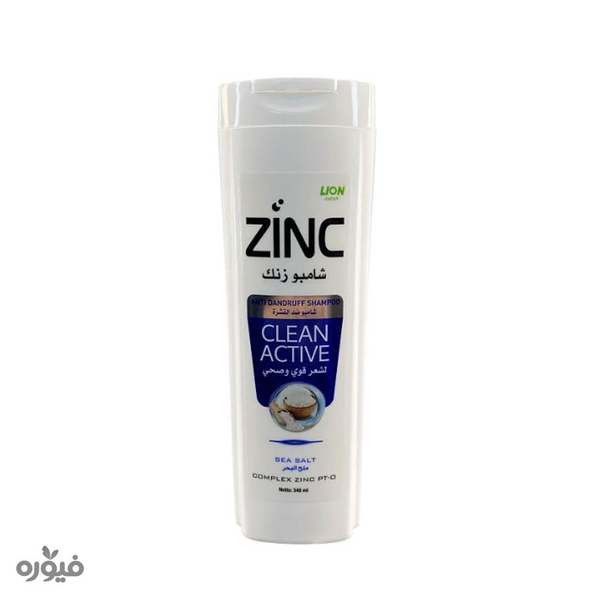 شامپو ضد شوره حاوی نمک دریا 340ml زینک