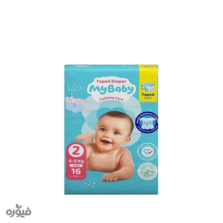 پوشک نوزاد سایز2*16عددی مای بیبی