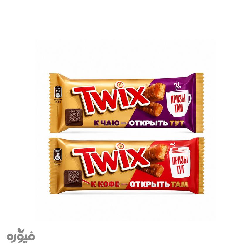 شکلات با مغز کارامل 50گرمی twix