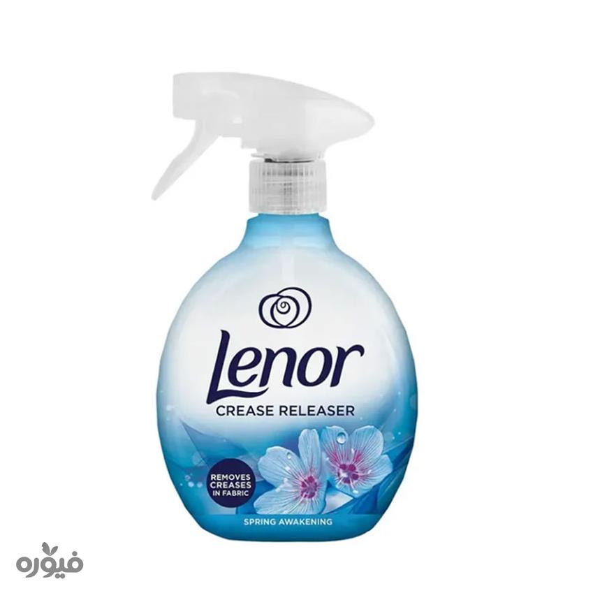 اسپری ضدچروک لباس با رایحه بهاری ۵۰۰ میل لنور(lenor)