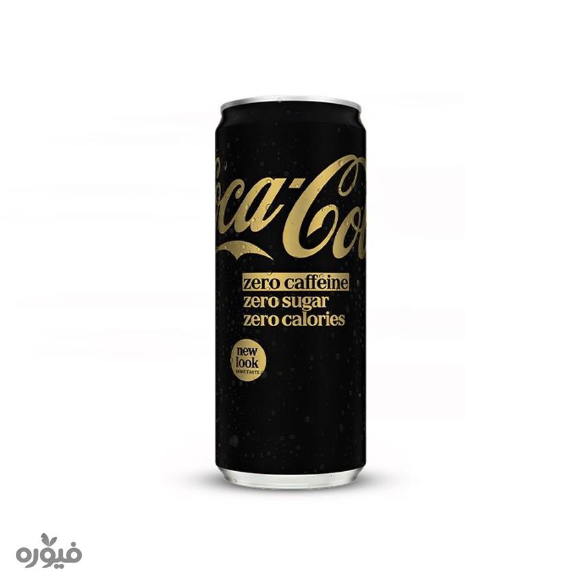 نوشابه گازدار بدون کالری قند کافئین 330ml کوکاکولا