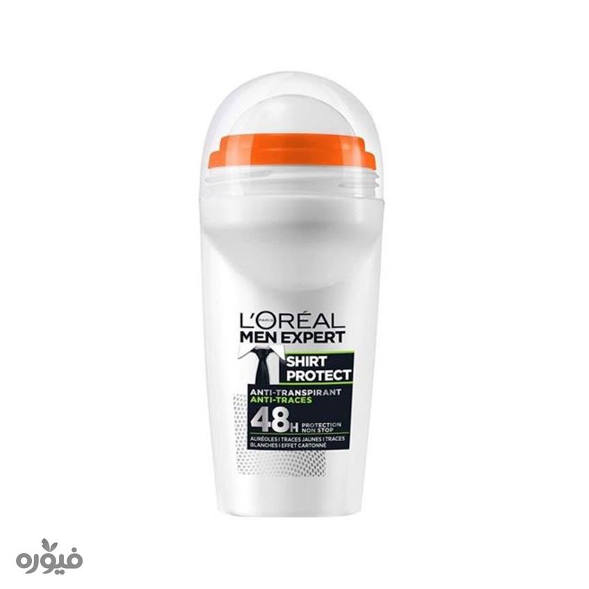 مام رولی ضد تعریق مدل shirt protectدر حجم 25mlبرند loreal