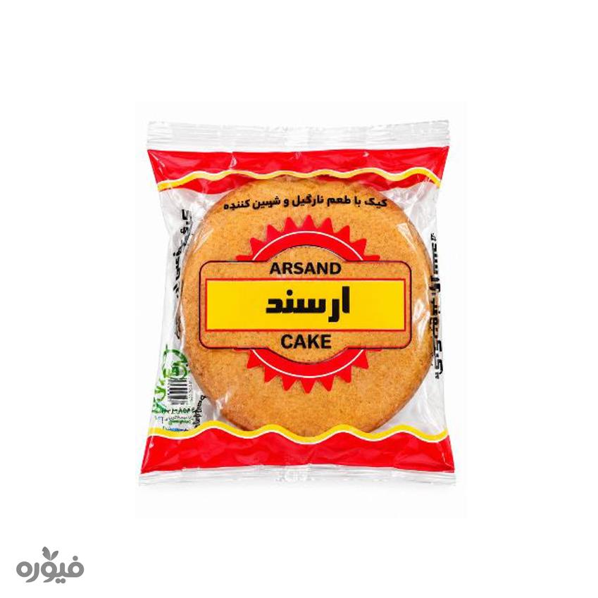 کیک با طعم نارگیل و تزئین کنجد 55 گرم ارسند