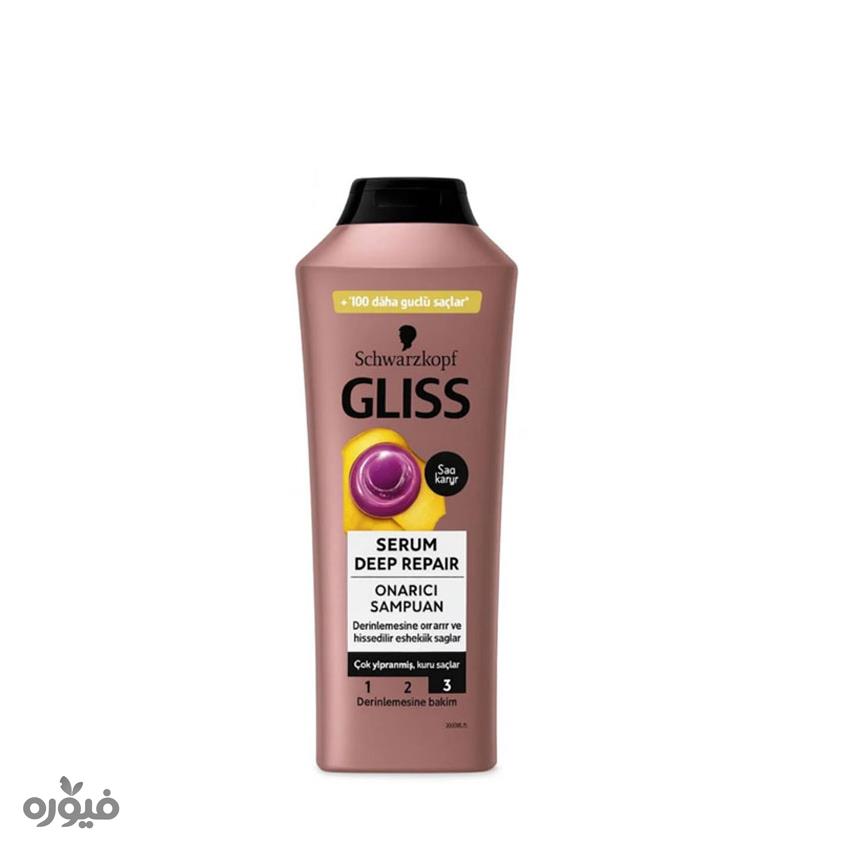 شامپو تقویت کننده عمیق مناسب موهای آسیب دیده  400ML گلیس