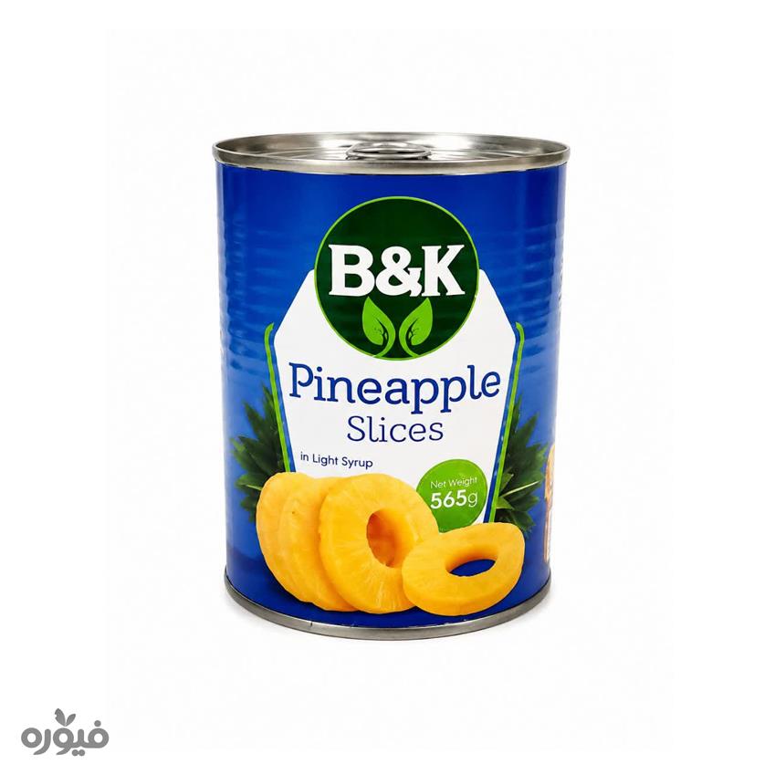 کمپوت آناناس حلقه ای 565 گرمی B&K
