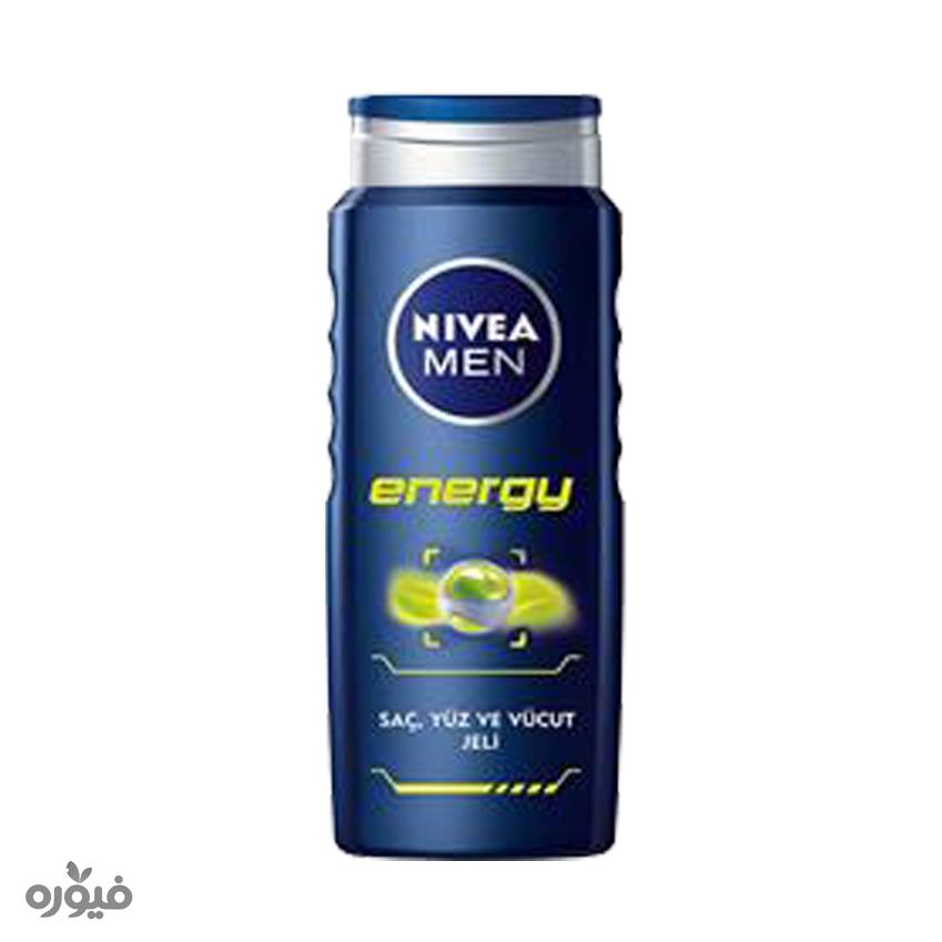 شامپو سر و بدن اقایان حاوی کافئین  500ml نیوا
