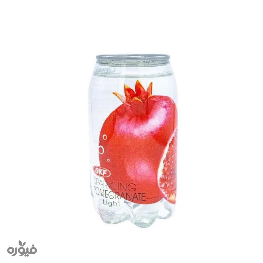 آب گازدار شفاف انار 350ml برند OKF