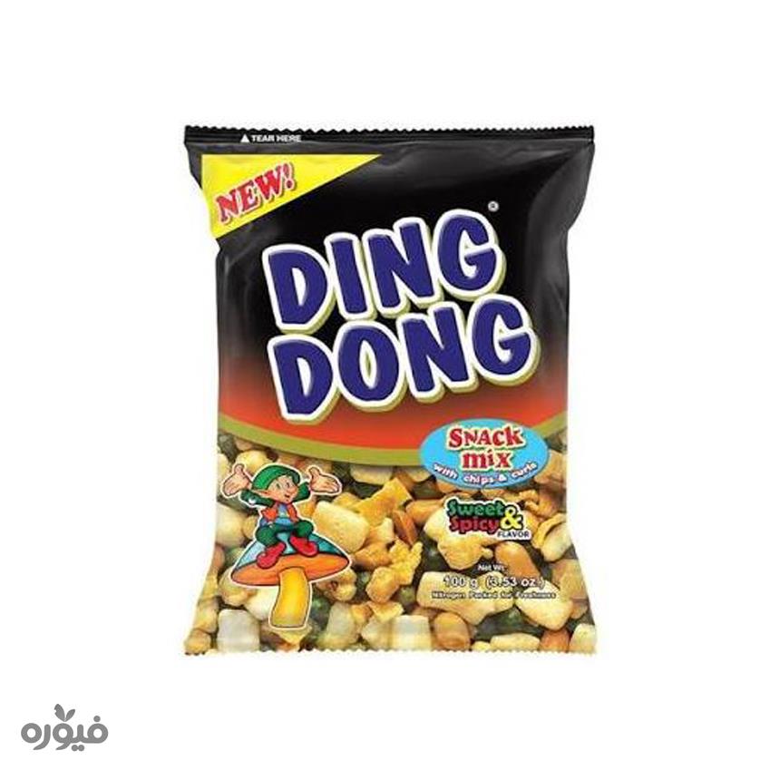اسنک میکس تند و شیرین 95 گرمی Ding Dong