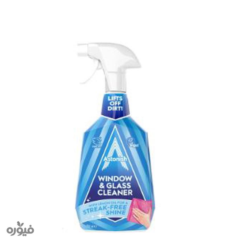 اسپری شیشه پاک کن با روغن لیمو 750ml استونیش(Astonish)