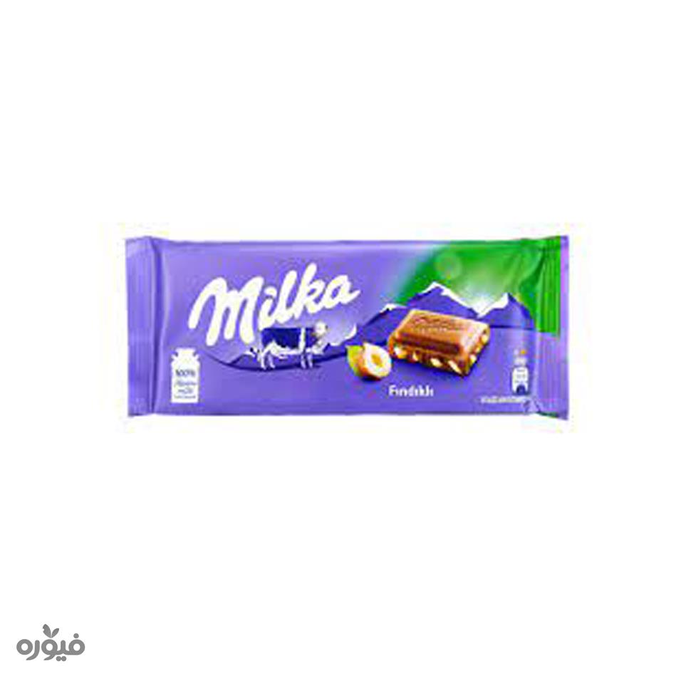 شکلات تابلت فندوقی 100گرمی میلکا