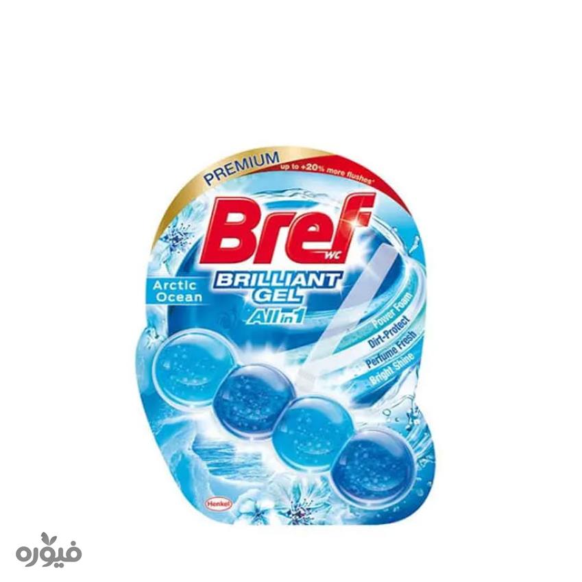 جرمگیر توپی ژله ای توالت فرنگی 4عددی Bref