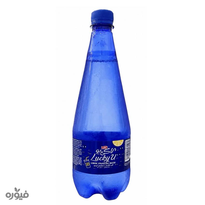 آب گازدار لیمویی 1لیتری لاکی یو