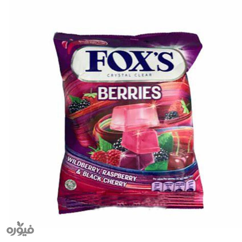 آبنبات با طعم میوه های قرمز 90 گرمی Fox's