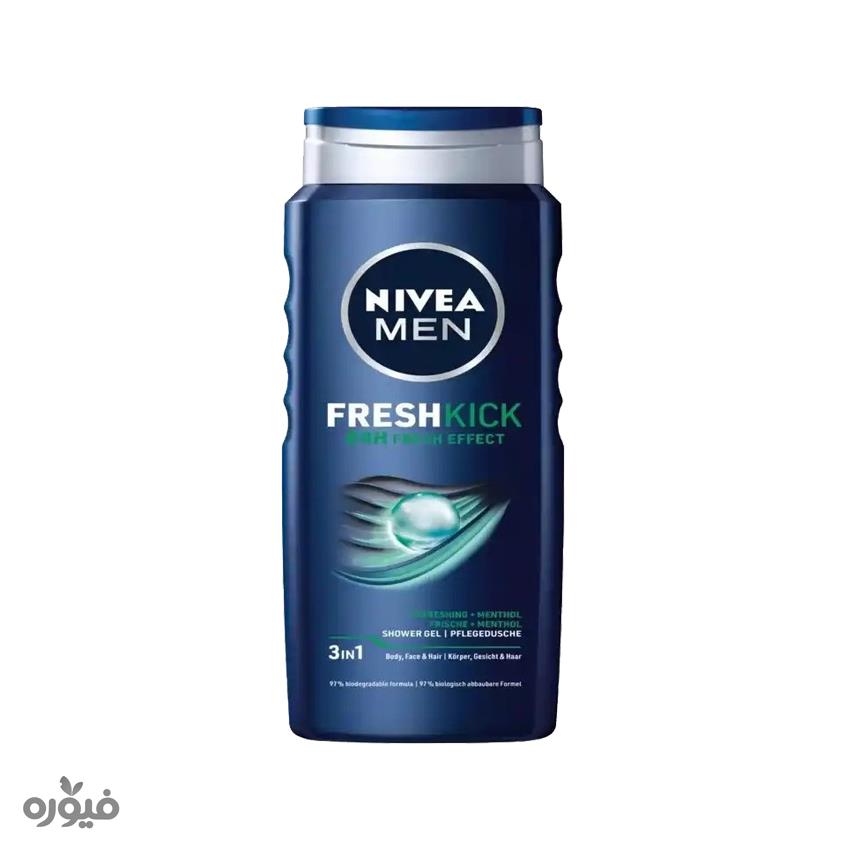 شامپو سر و بدن و صورت مردانه مدل Fresh Kick حجم 500ml نیوا