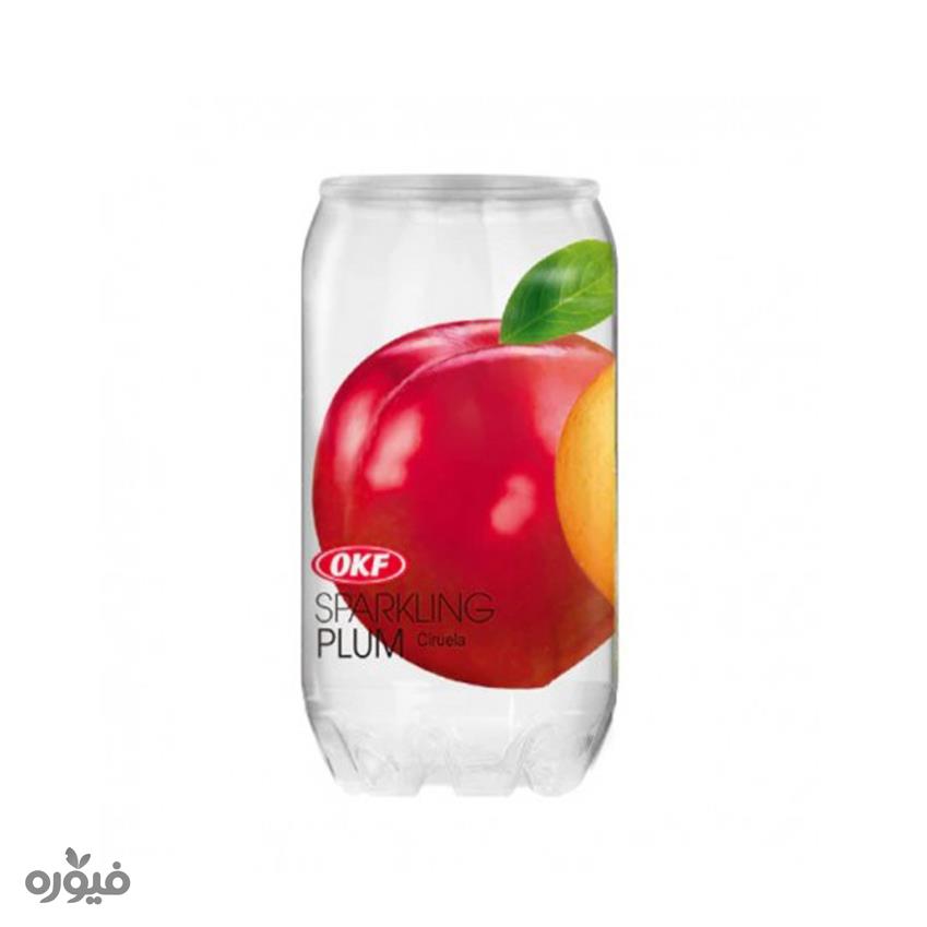 نوشیدنی آب گازدار باطعم آلو 350ml برند OKF