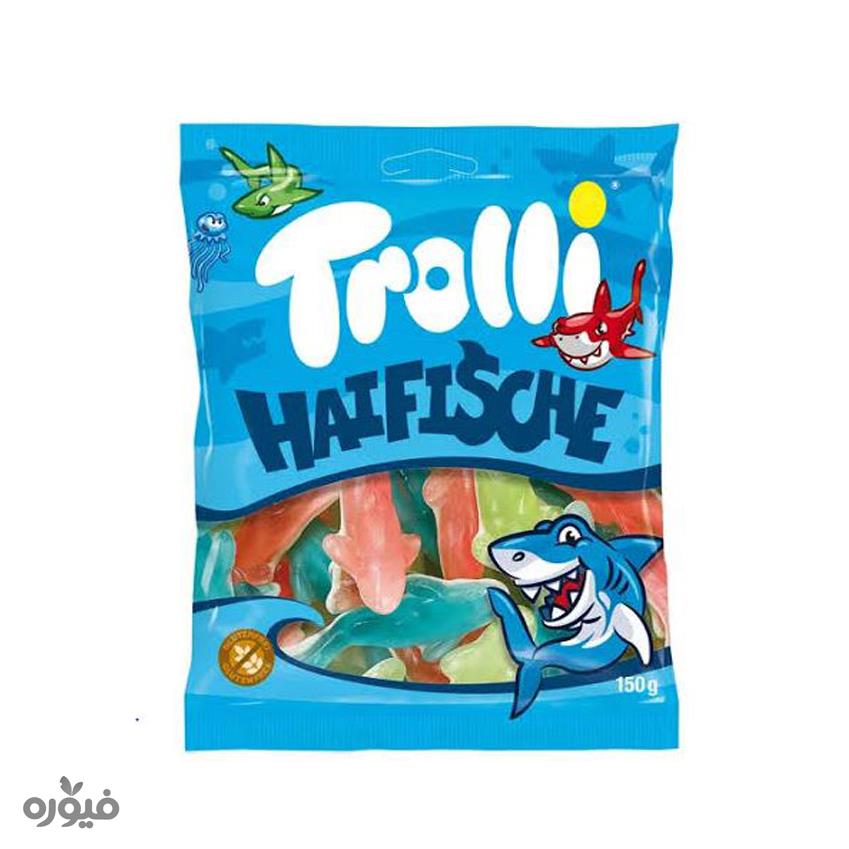 پاستیل کوسه بدون گلوتن 150 گرمی trolli