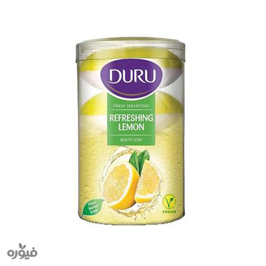 صابون دست وصورت لیمویی 4عددی لیوانی4×100گرم دورو