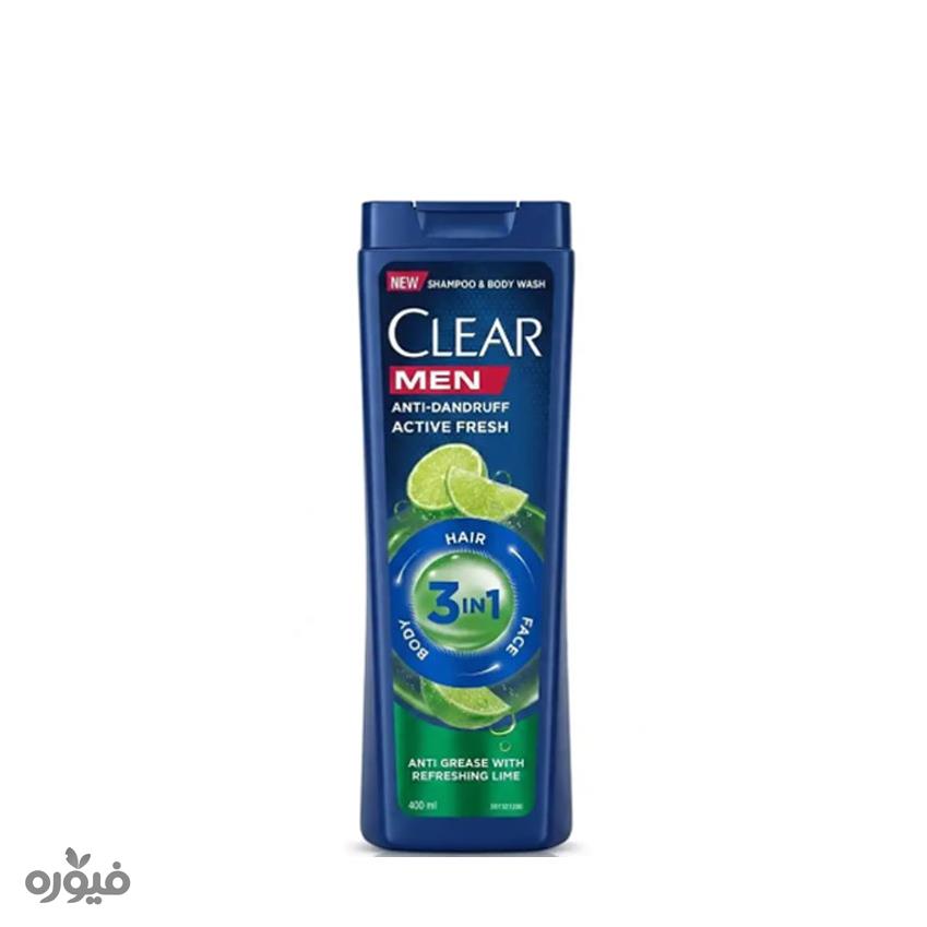 شامپو ضدشوره آقایان با عصاره لیمو 400ml کلیر