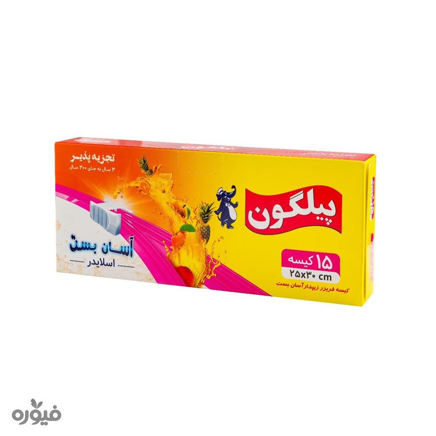 کیسه زیپدار 15 عددی بزرگ 25*30 پیلگون