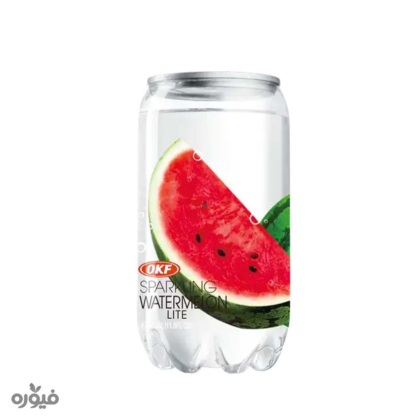 آب گازدار شفاف هندوانه 350ml برند OKF