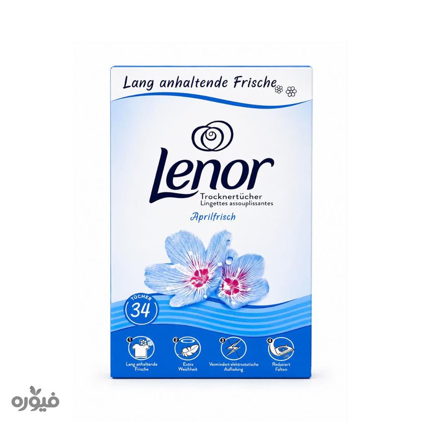 دستمال خوشبوکننده لباس رایحه بهاری34عددی lenor