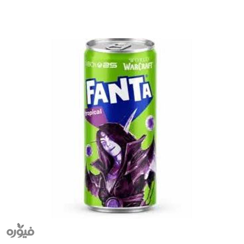 نوشابه گازدار استوایی مدل ایکس باکس 100ml فانتا